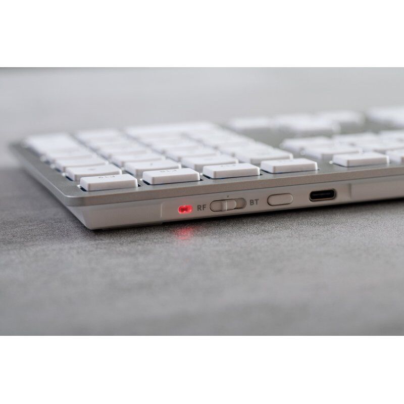 CHERRY KW 9100 SLIM FOR MAC keyboard USB + Bluetooth QWERTZ German Silver