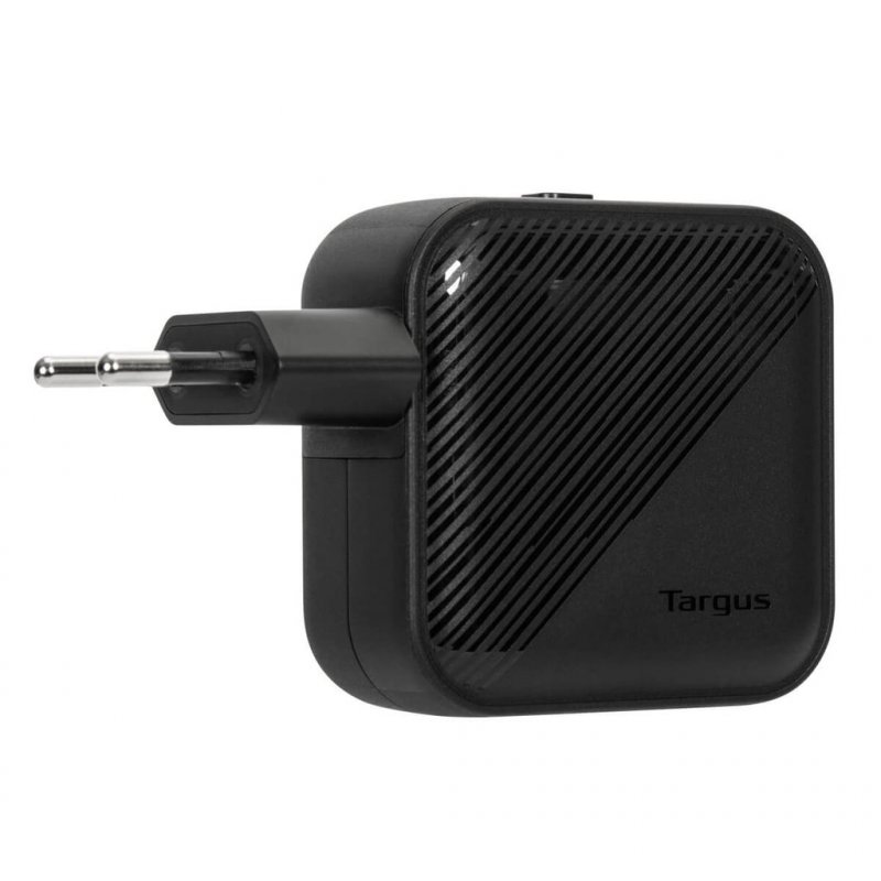 65W GAN CHARGER MULTI PORT - WITH TRAVEL ADAPTERS (BLACK)