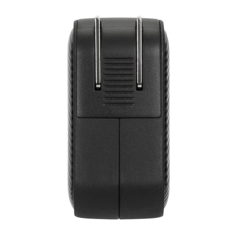 65W GAN CHARGER MULTI PORT - WITH TRAVEL ADAPTERS (BLACK)