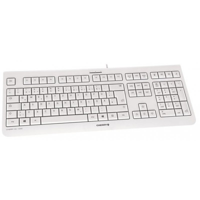 CHERRY KC 1000 keyboard USB Swiss Grey