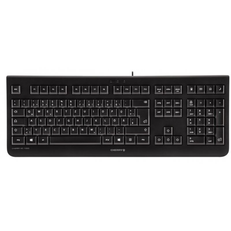 CHERRY KC 1000 clavier USB Suisse Noir