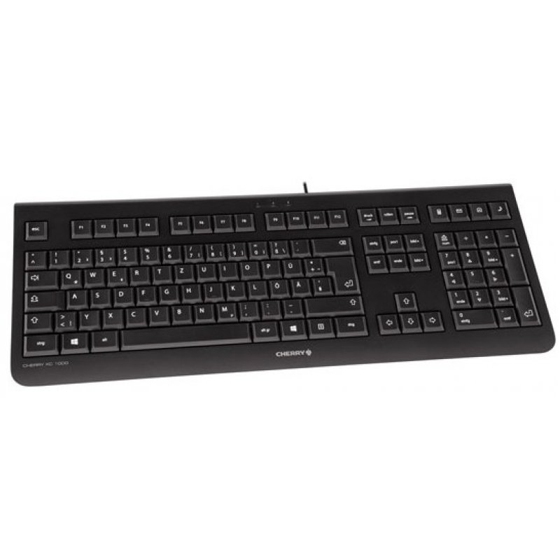 CHERRY KC 1000 keyboard USB Swiss Black