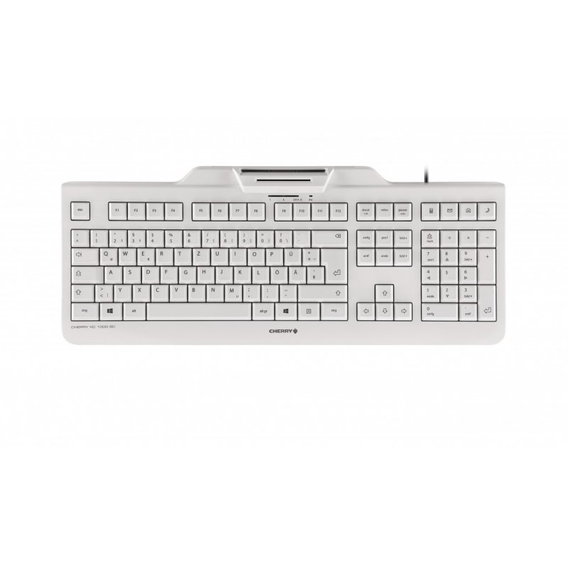 CHERRY KC 1000 SC clavier USB QWERTY Nordique Noir