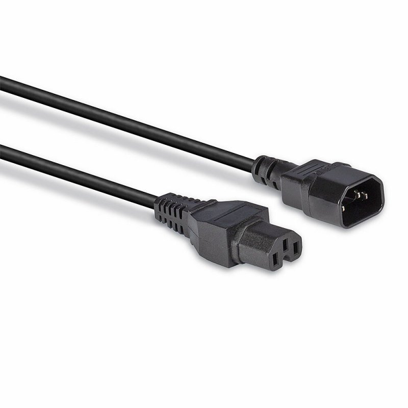 Lindy 2m IEC C14 to IEC C15 Extension Cable