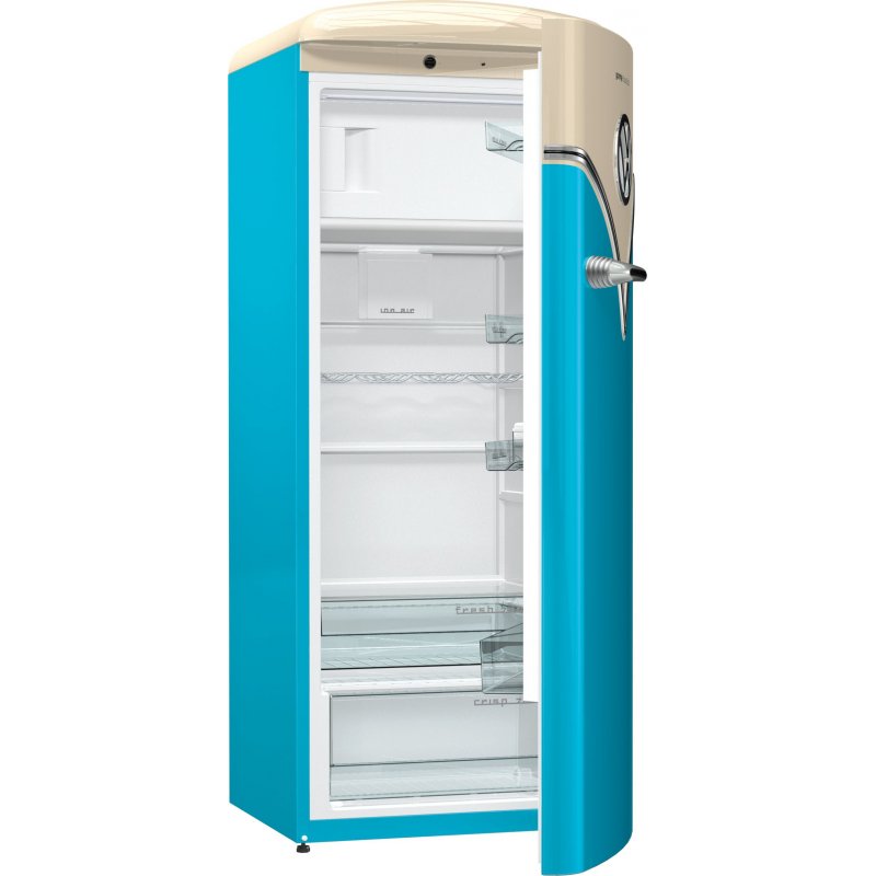 Gorenje OBRB153BL combi-fridge Freestanding 254 L Beige, Blue