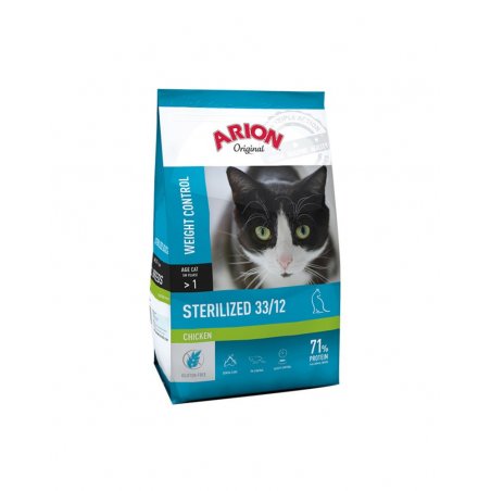Arion Sterilized Chicken croquette pour chat 7,5 kg Adulte Poulet, Saumon