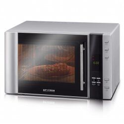 Severin MW 7775 micro-onde Comptoir Micro-ondes grill 30 L 900 W Noir, Argent