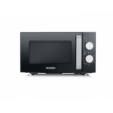 Severin MW 7761 microwave Countertop Solo microwave 20 L 1000 W Black, Stainless steel