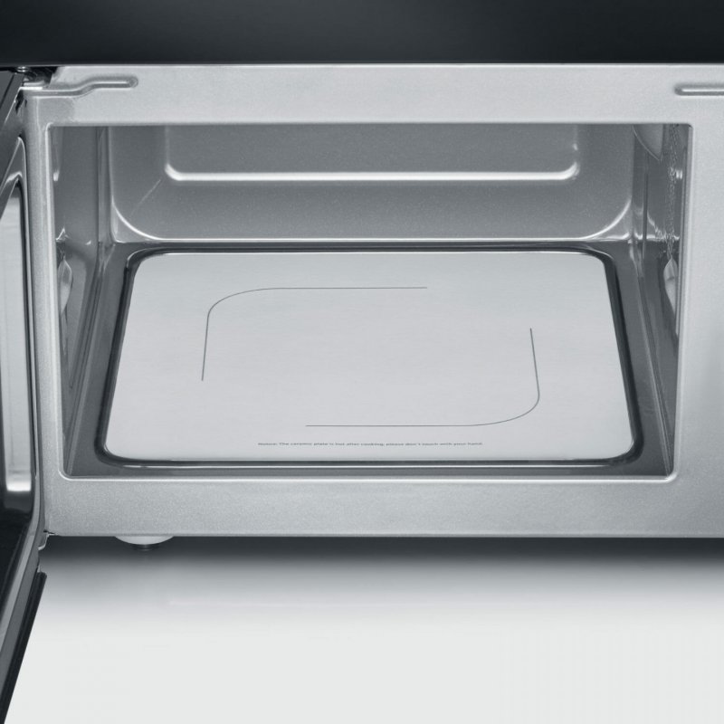 Severin - Microwave w/ceramic plate 20L/800W - Black/Steel (24203)