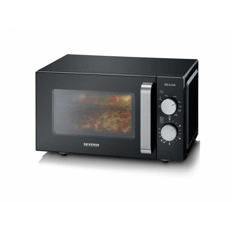 Severin MW 7762 microwave Countertop Grill microwave 20 L 800 W Black, Stainless steel