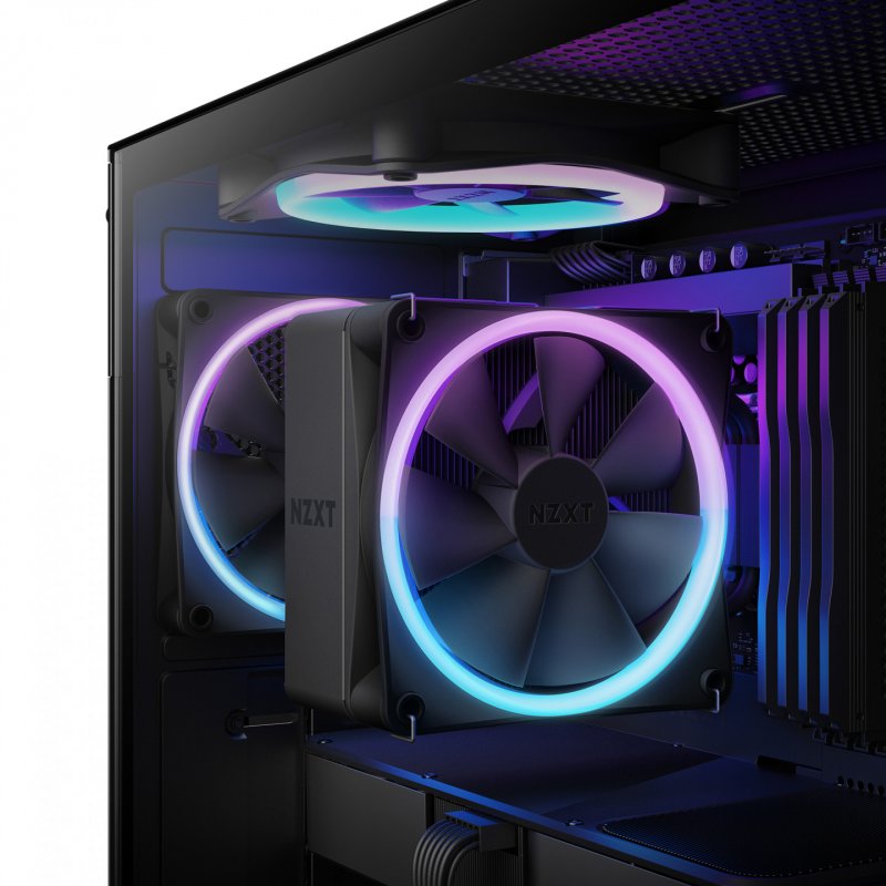 NZXT T120 RGB Processeur Refroidisseur d'air 12 cm Noir 1 pièce(s)
