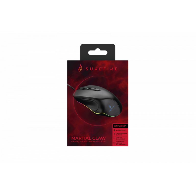 SureFire Martial Claw souris Droitier USB Type-A Optique 7200 DPI