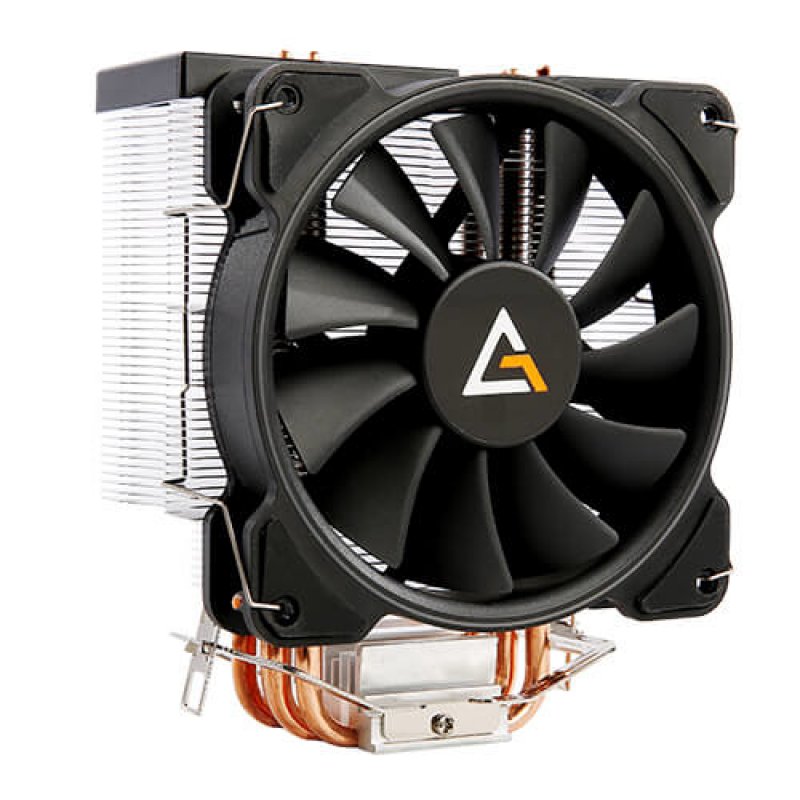 Antec A400 RGB Processor Cooler 12 cm Black, Copper, Metallic