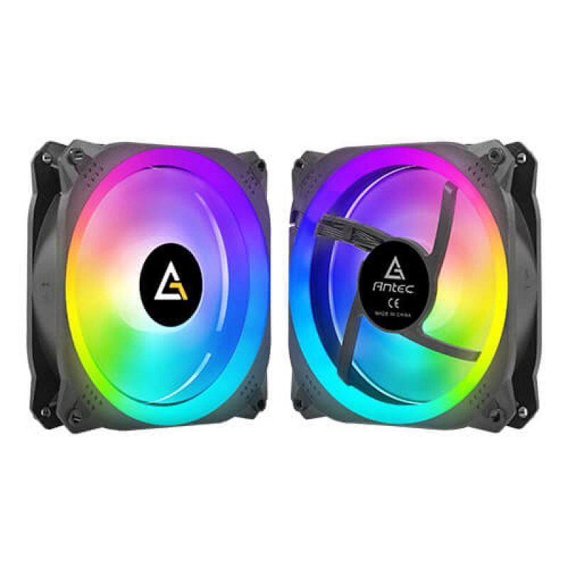 Lot de 3 Ventilateurs de boitier Antec Prizm X 120 3+C RGB - 12cm (Noir)