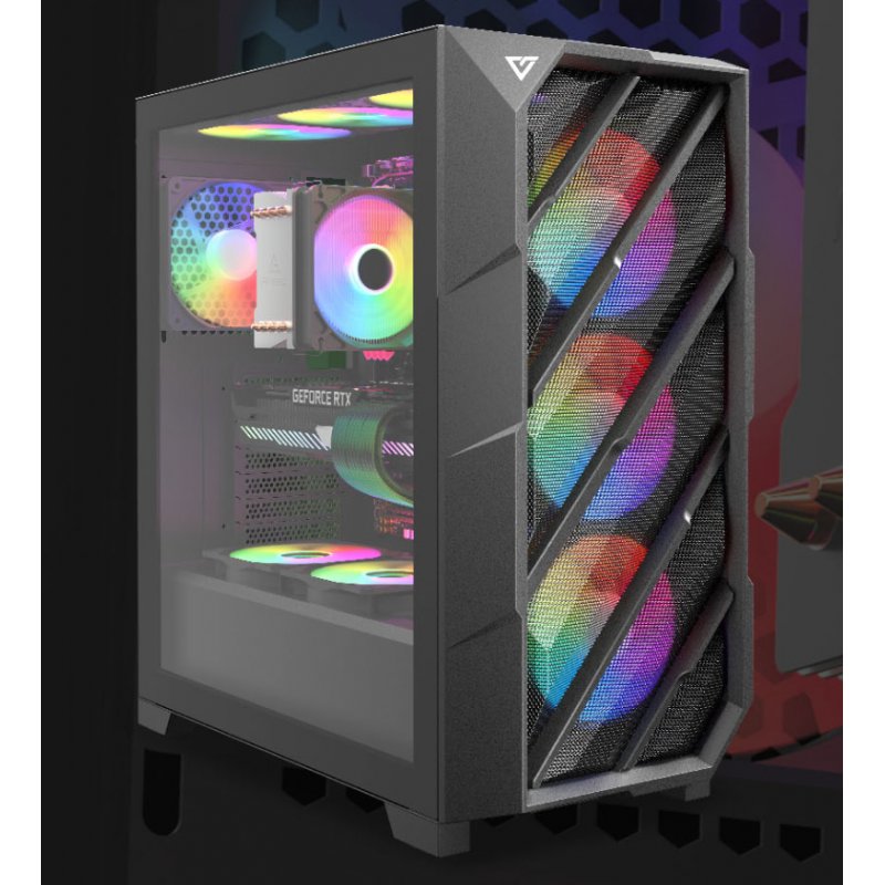 Boitier Moyen Tour E-ATX Antec Dark Phantom DP503 RGB avec panneau vitré (Noir)