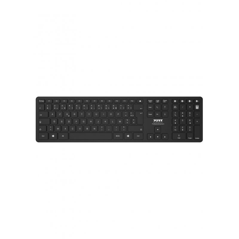 Port Designs 900903 clavier RF sans fil + Bluetooth AZERTY Français Noir
