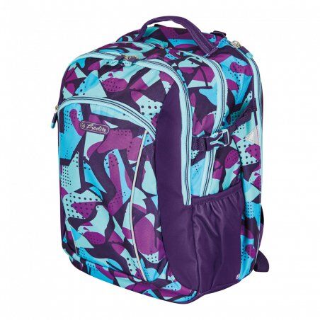 Herlitz Ultimate CamoPurple sac à dos Cartable sac à dos Bleu, Violet Polyester