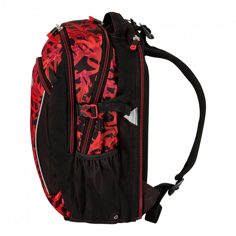 Herlitz Ultimate Graffiti sac à dos Sac à dos de sport Noir, Rouge Polyester