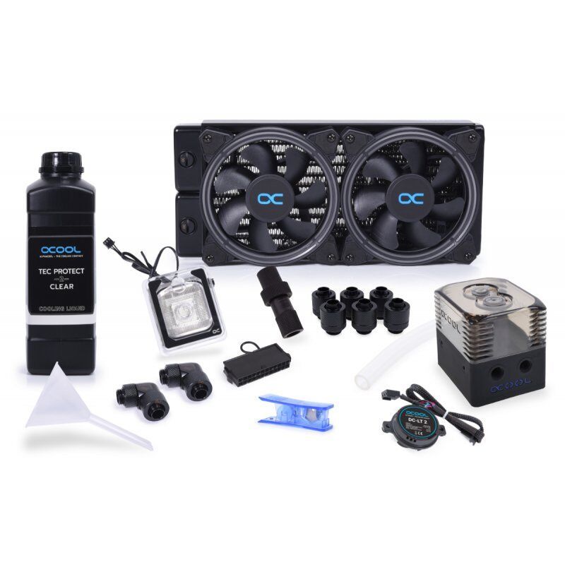 Alphacool ST30 Processeur Kit de refroidissement du liquide 12 cm Noir