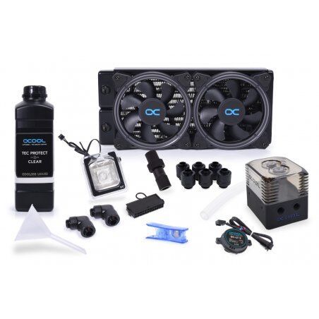 Alphacool ST30 Processeur Kit de refroidissement du liquide 12 cm Noir