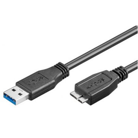 Goobay 95026 câble USB 1,8 m USB A Micro-USB B Noir