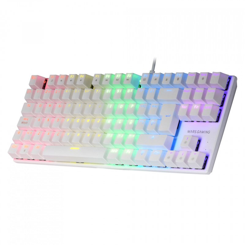 Mars Gaming MK80 keyboard USB AZERTY French White