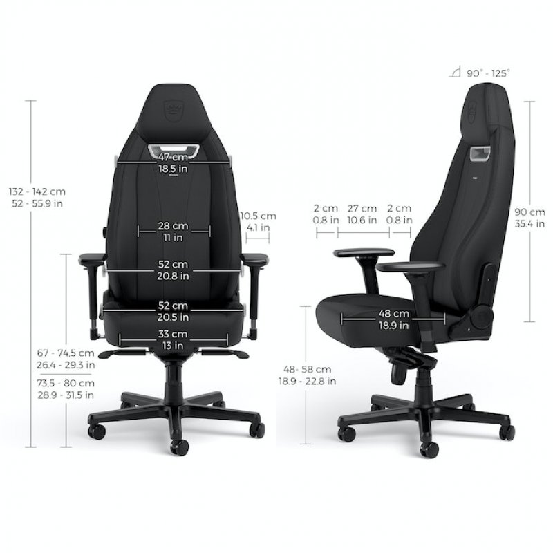 noblechairs LEGEND Fauteuil de gaming Siège rembourré Noir