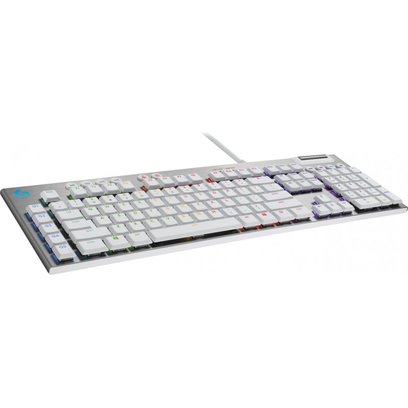 Logitech G G815 - Tactile - White clavier USB AZERTY Français Aluminium, Blanc