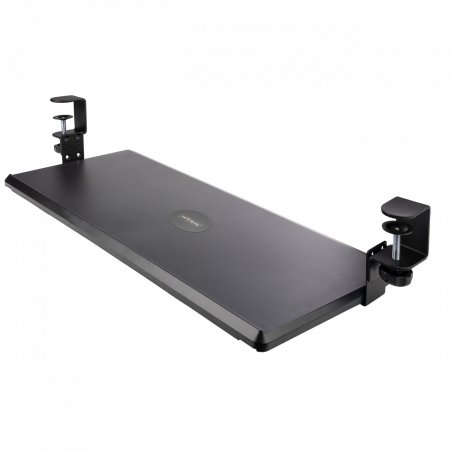 StarTech.com Under-Desk Keyboard Tray, Clamp-on Ergonomic Keyboard Holder, Up to 12kg (26.5lb), Sliding Keyboard and Mou