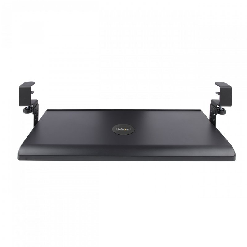 StarTech.com Under-Desk Keyboard Tray, Clamp-on Ergonomic Keyboard Holder, Up to 12kg (26.5lb), Sliding Keyboard and Mou