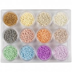 Creativ Company 68235 beads Seed bead Glass Multicolour 12 pc(s)