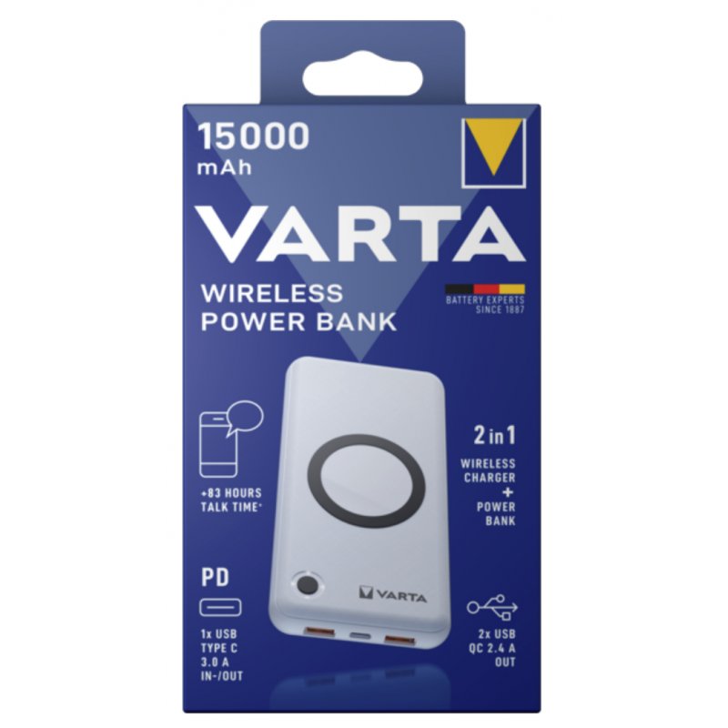Vart Akku Powerbank 3,7V/15000mAh  wireless