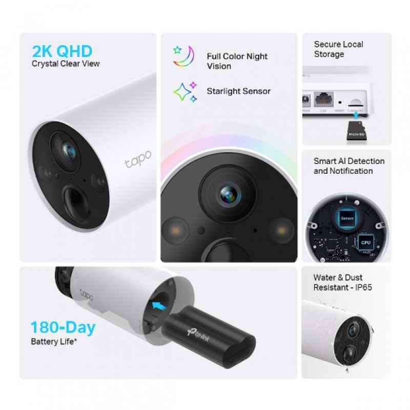 SMART WIRE-FREE SECURITY CAMERA 2 CAMERA SYSTEM