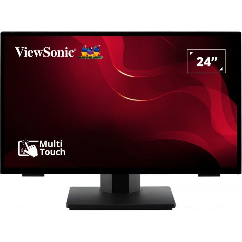 Viewsonic TD2465 affichage de messages Écran plat interactif 61 cm (24") LED 250 cd/m² Full HD Noir Écran tactile