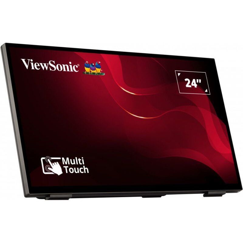 Viewsonic TD2465 affichage de messages Écran plat interactif 61 cm (24") LED 250 cd/m² Full HD Noir Écran tactile