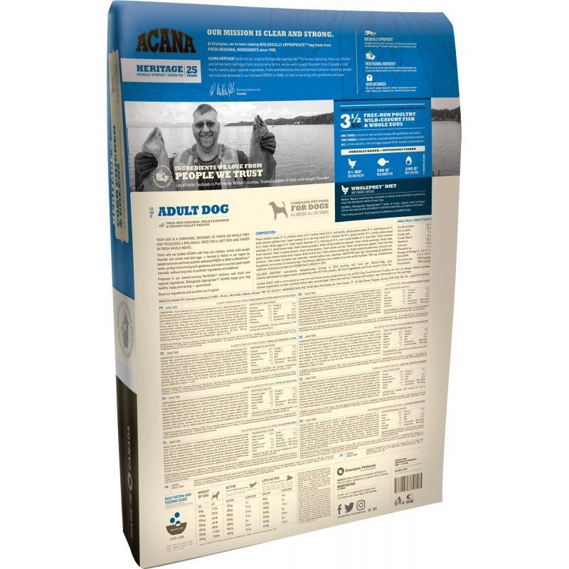 Acana Dog TF Heritage Adult 11,4 kg Adulte Poulet