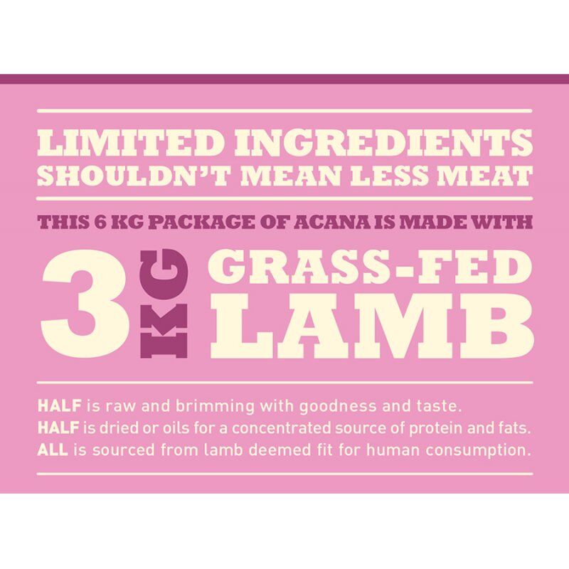 Acana Dog TF Singles Grass-Fed Lamb 11,4 kg Adulte Agneau