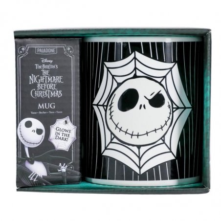 Paladone Jack Skellington Glow in the Dark Mug cup Black, White Universal 1 pc(s)