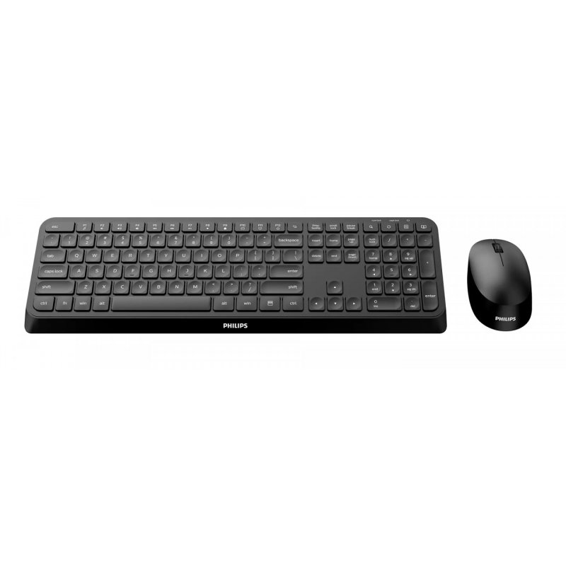 Philips 3000 series SPT6307B/31 clavier Souris incluse RF sans fil QWERTY Anglais Noir