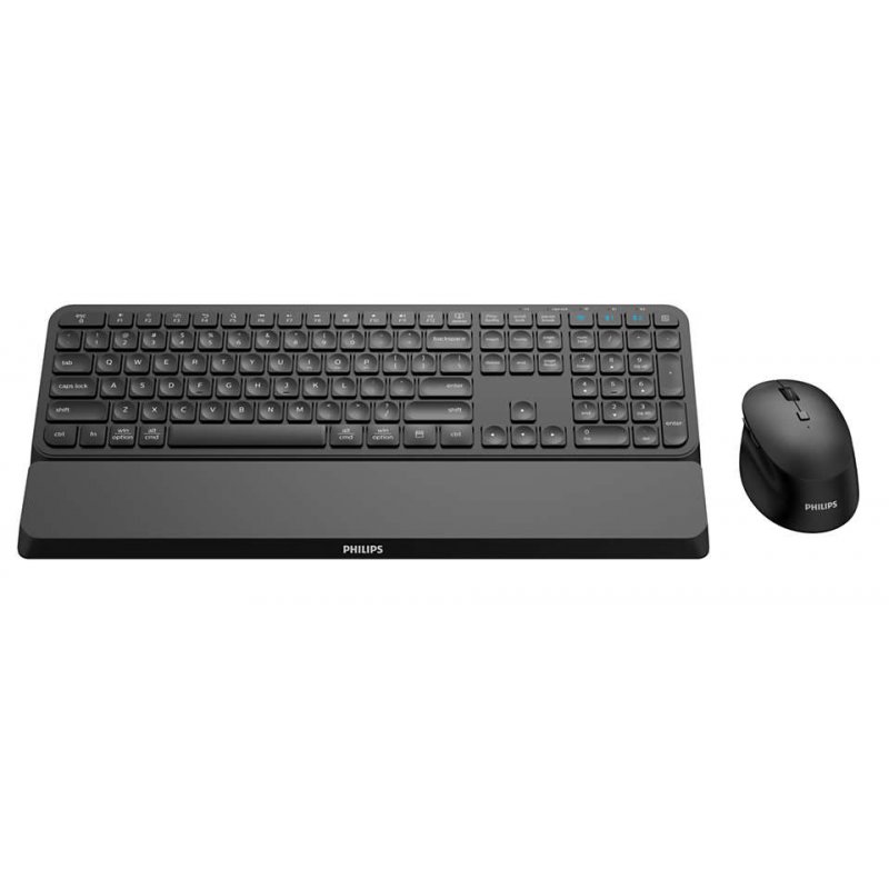 Philips 6000 series SPT6607B clavier Souris incluse RF sans fil + Bluetooth Noir