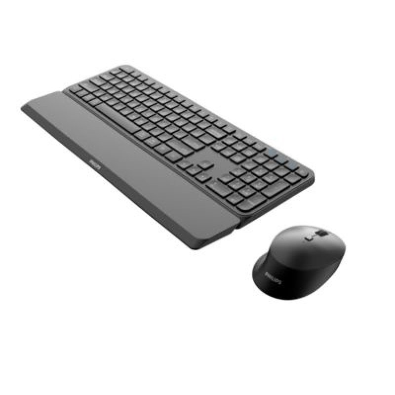 Philips 6000 series SPT6607B keyboard Mouse included RF Wireless + Bluetooth Black