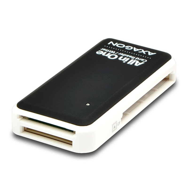 Axagon CRE-X1 lecteur de carte mémoire USB 2.0 Noir, Blanc