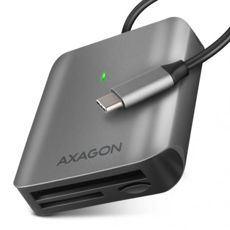 AXAGON CRE-S3C Externer Kartenleser USB-C 3.2 Gen 1, 3-Slot, SD/microSD/CF, UHS-II