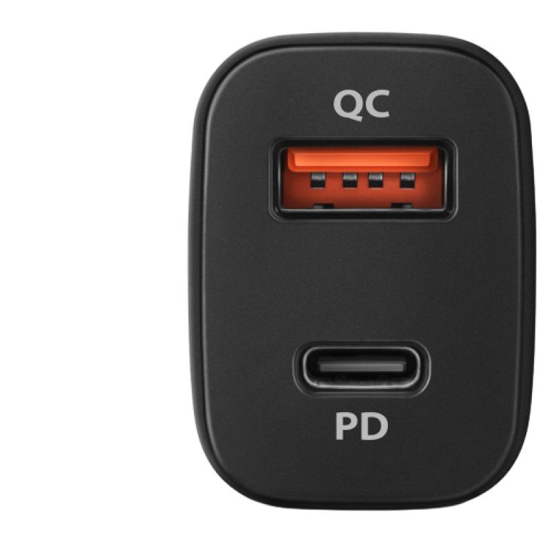 AXAGON PWC-PQ38 Auto-Ladegerät, 1x USB-A QC 3.0 + 1x USB-C PD, 38W, CL-Stecker - schwarz