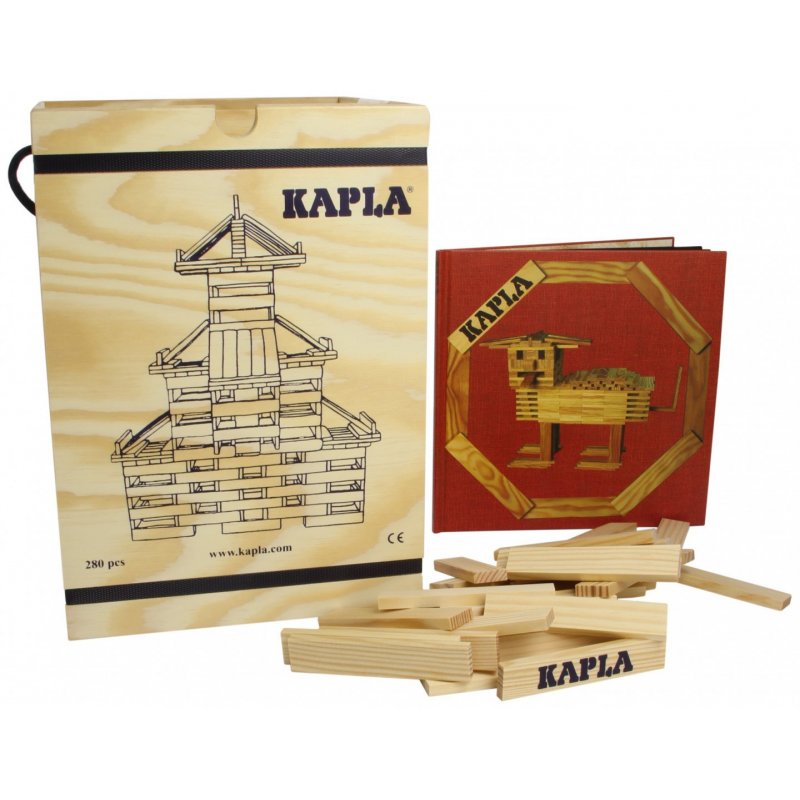 Kapla bricks 280 pcs - Red book (kapla280)