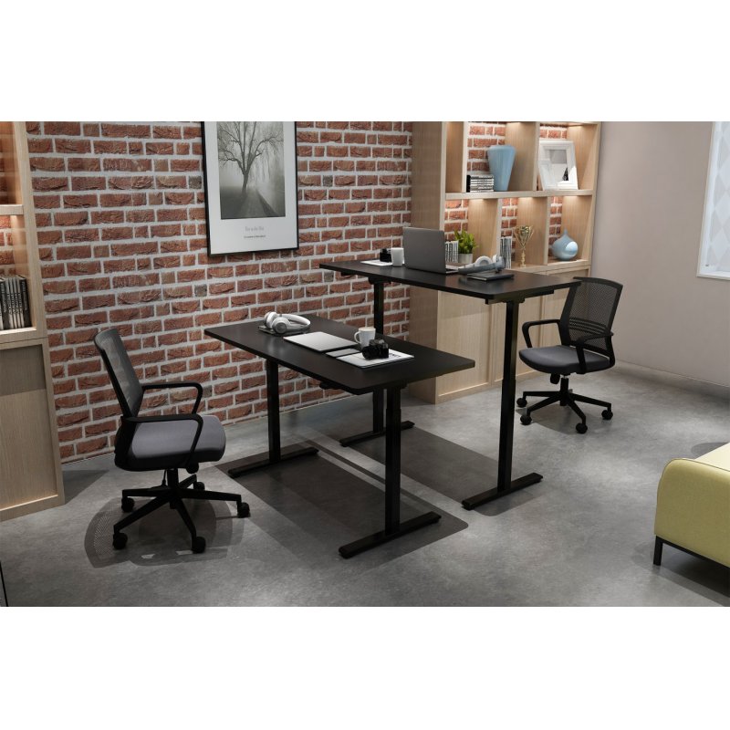 Digitus Electrically Height-Adjustable Table Frame, single motor, 2 levels, black