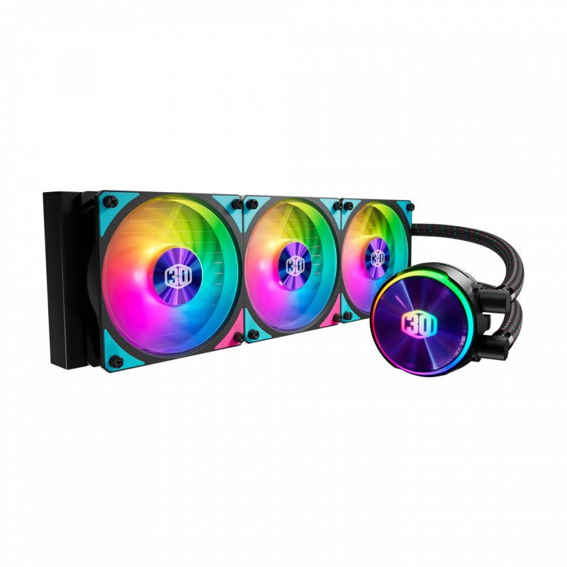 Cooler Master MasterLiquid PL360 Flux 30th Anniversary Edition Boitier PC Kit de refroidissement du liquide 12 cm Noir
