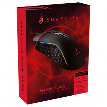 SureFire Hawk Claw mouse Right-hand USB Type-A Optical 6400 DPI