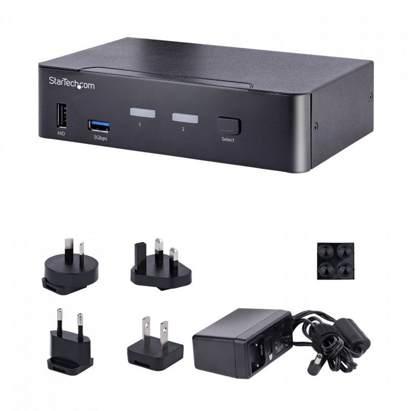 2 PORT USB C DP KVM SWITCH - 4K 60HZ 3.5MM AND USB AUDIO