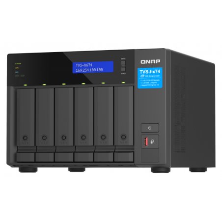QNAP TVS-h674 NAS Tower Ethernet LAN Black i3-12100